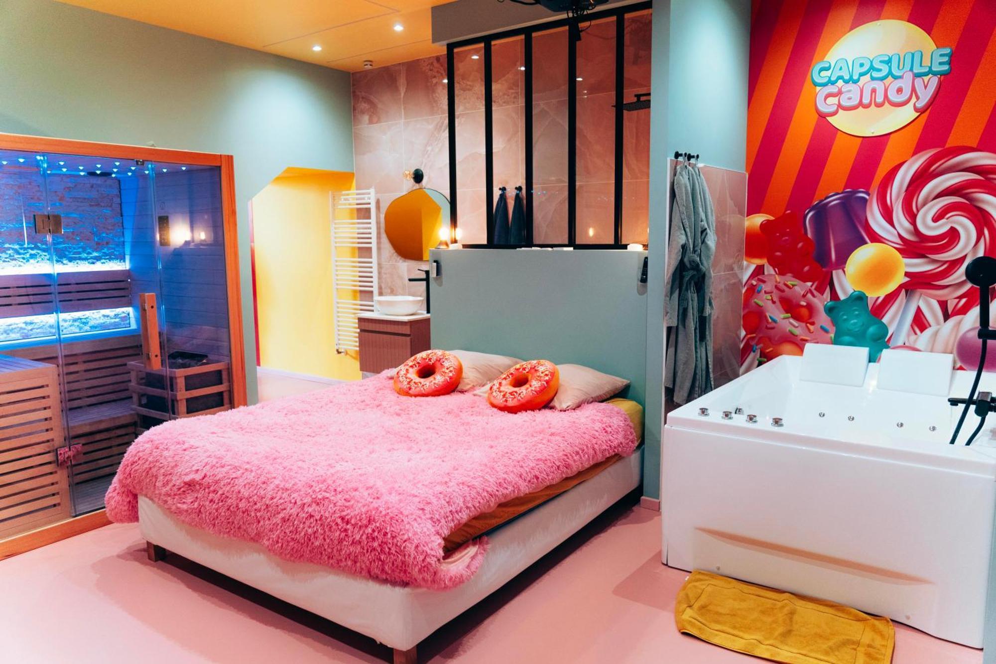 Capsule Bonbon - Balneo - Sauna - Billard - Nintendo Switch Douai Exteriér fotografie